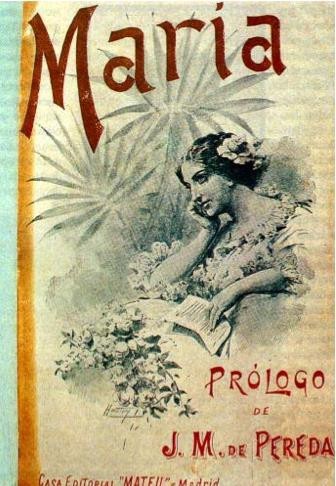 Couverture du roman María (édition 1899) incluant un prologue de Jorge Isaacs (1837-1895 )